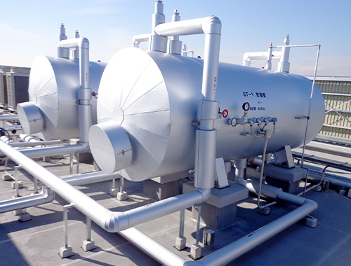 Rホテル屋上給湯設備工事